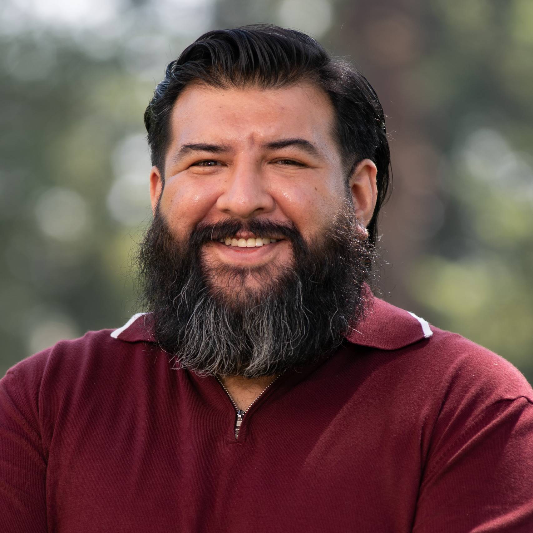 a person with a beard