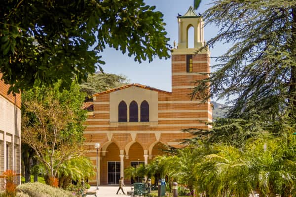 a building with a bell tower