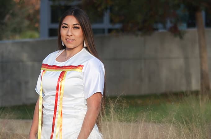 a person in a white dress