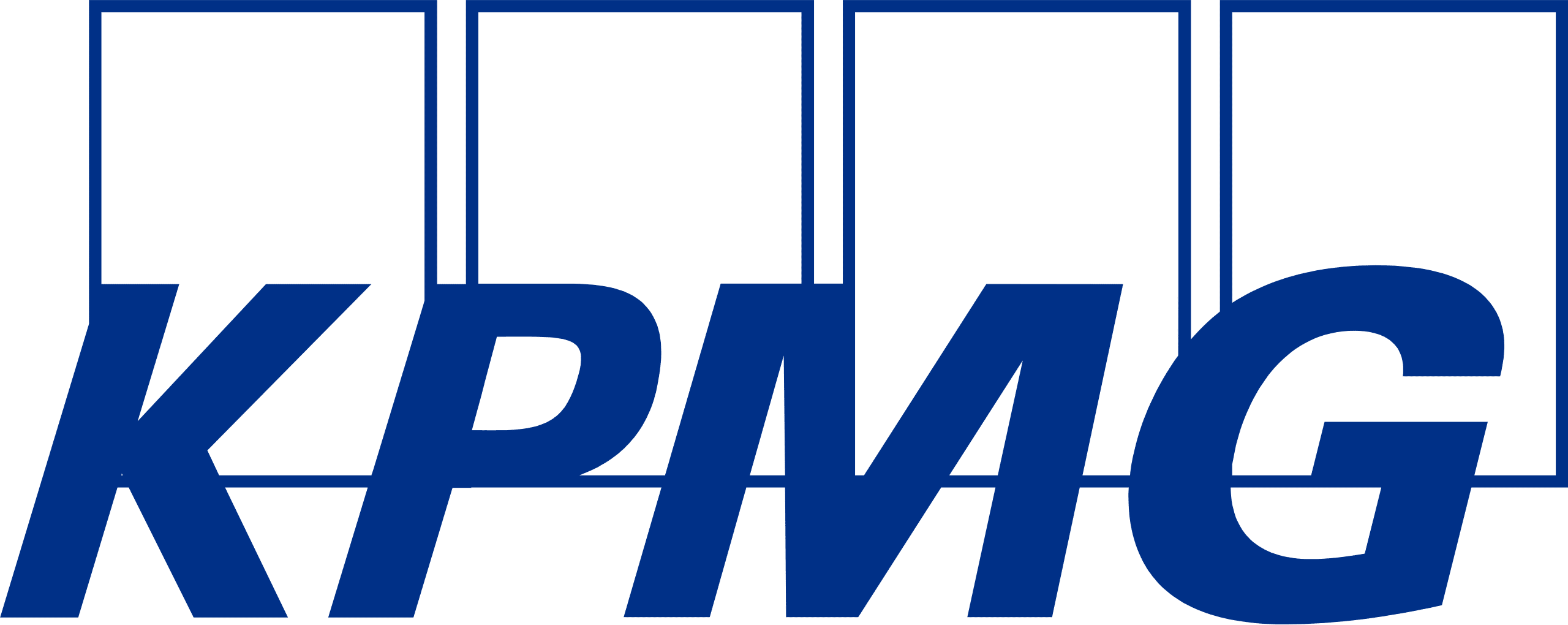 a blue and black logo