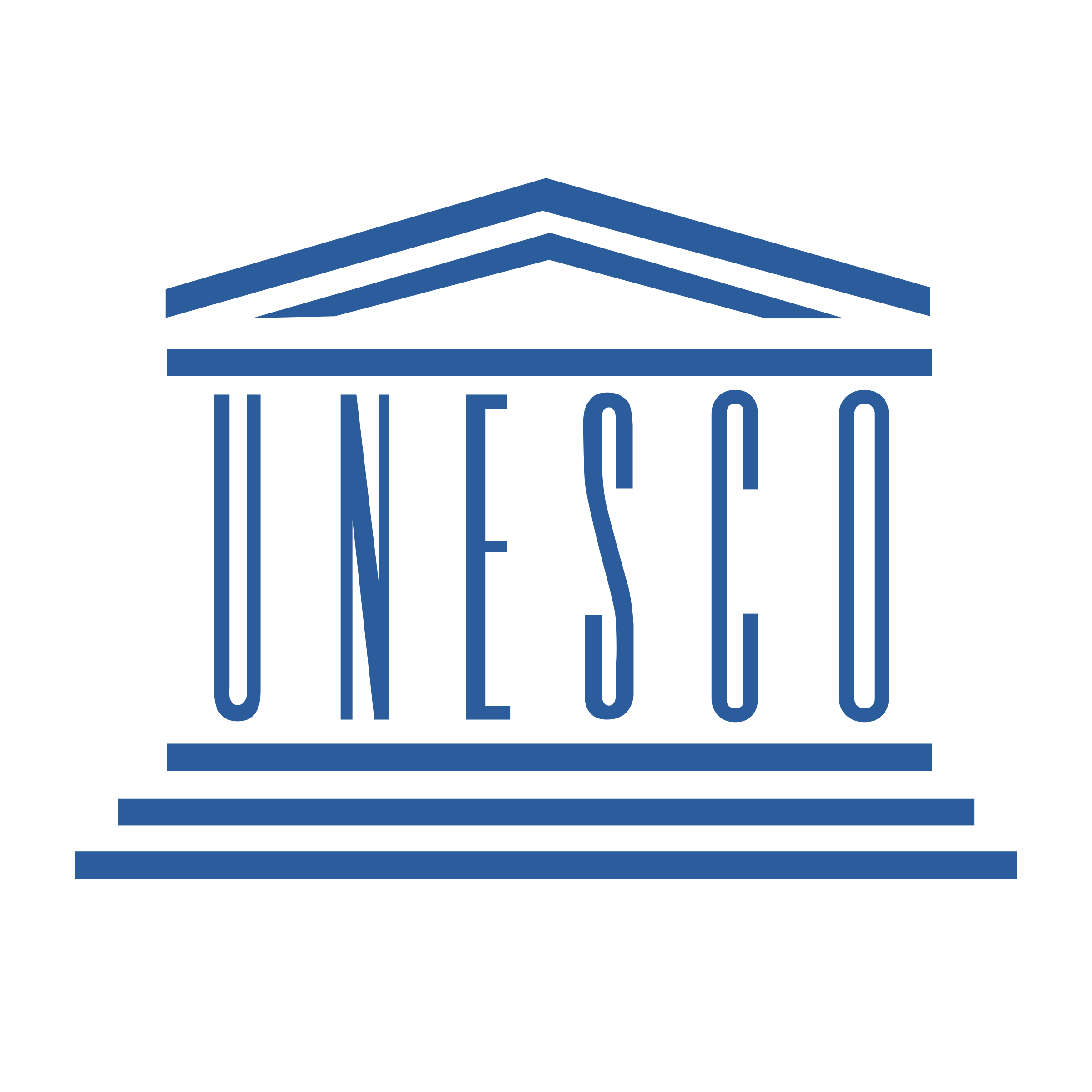 a blue and black logo