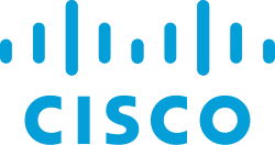 a blue and black logo