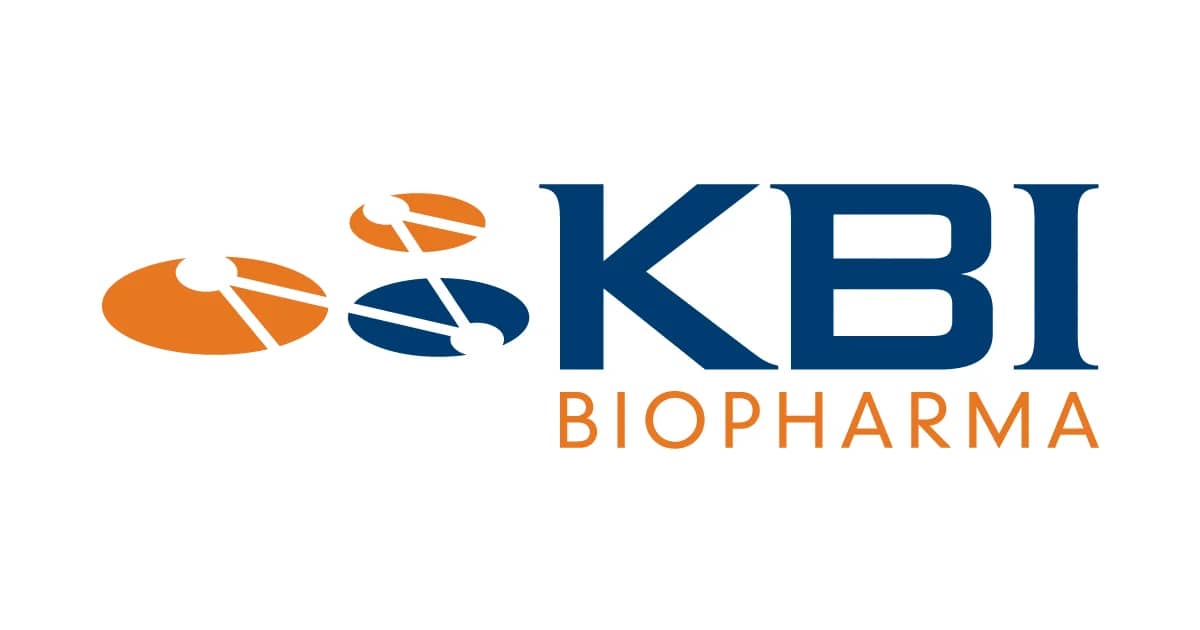 a blue and orange logo