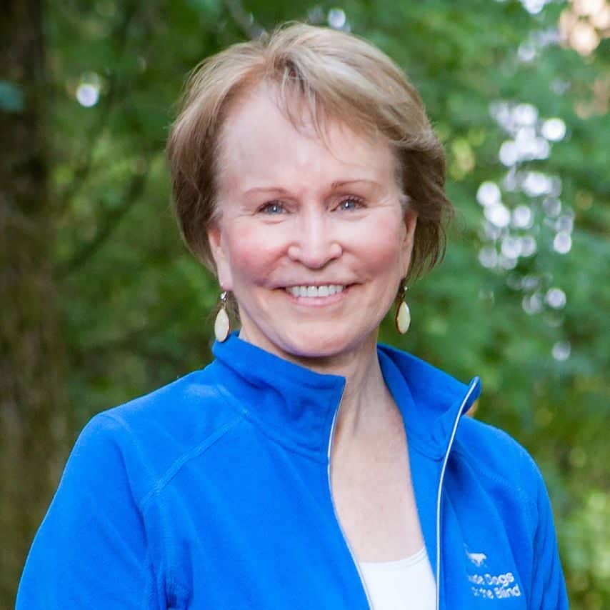 a person in a blue jacket