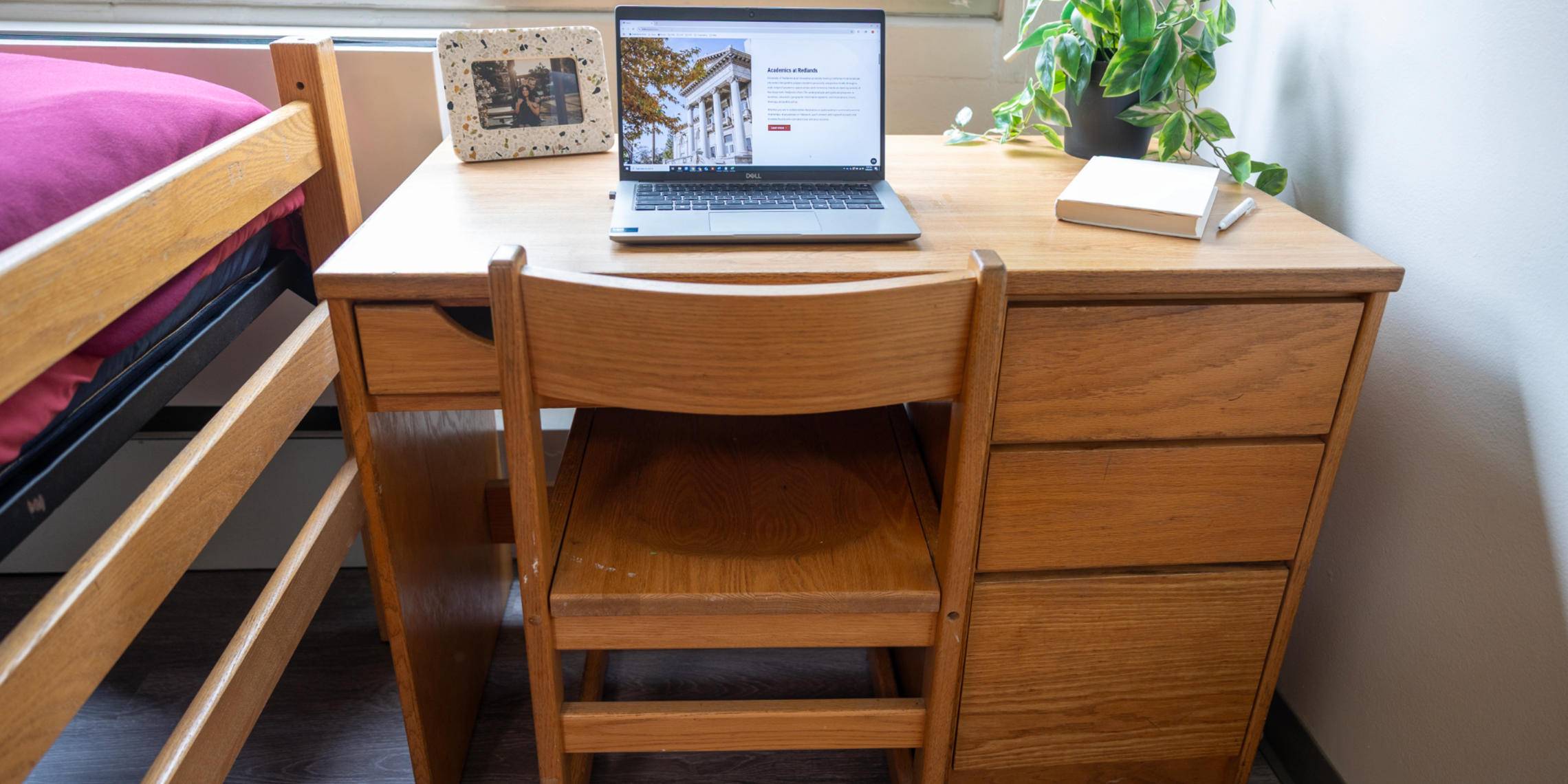 a laptop on a desk