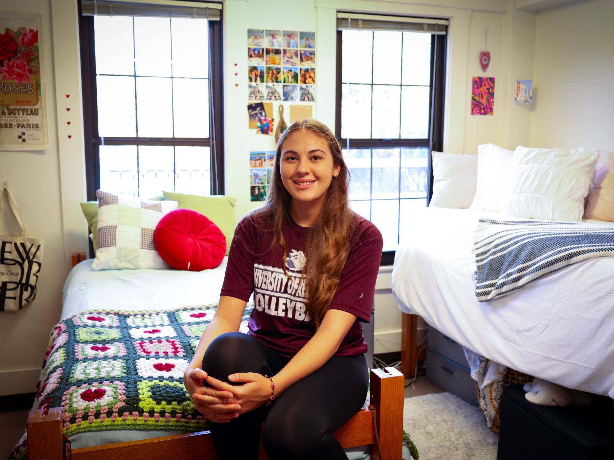 a person sitting on a chair in a room