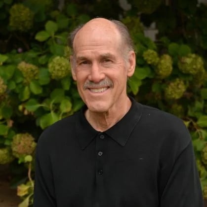 a man in a black shirt