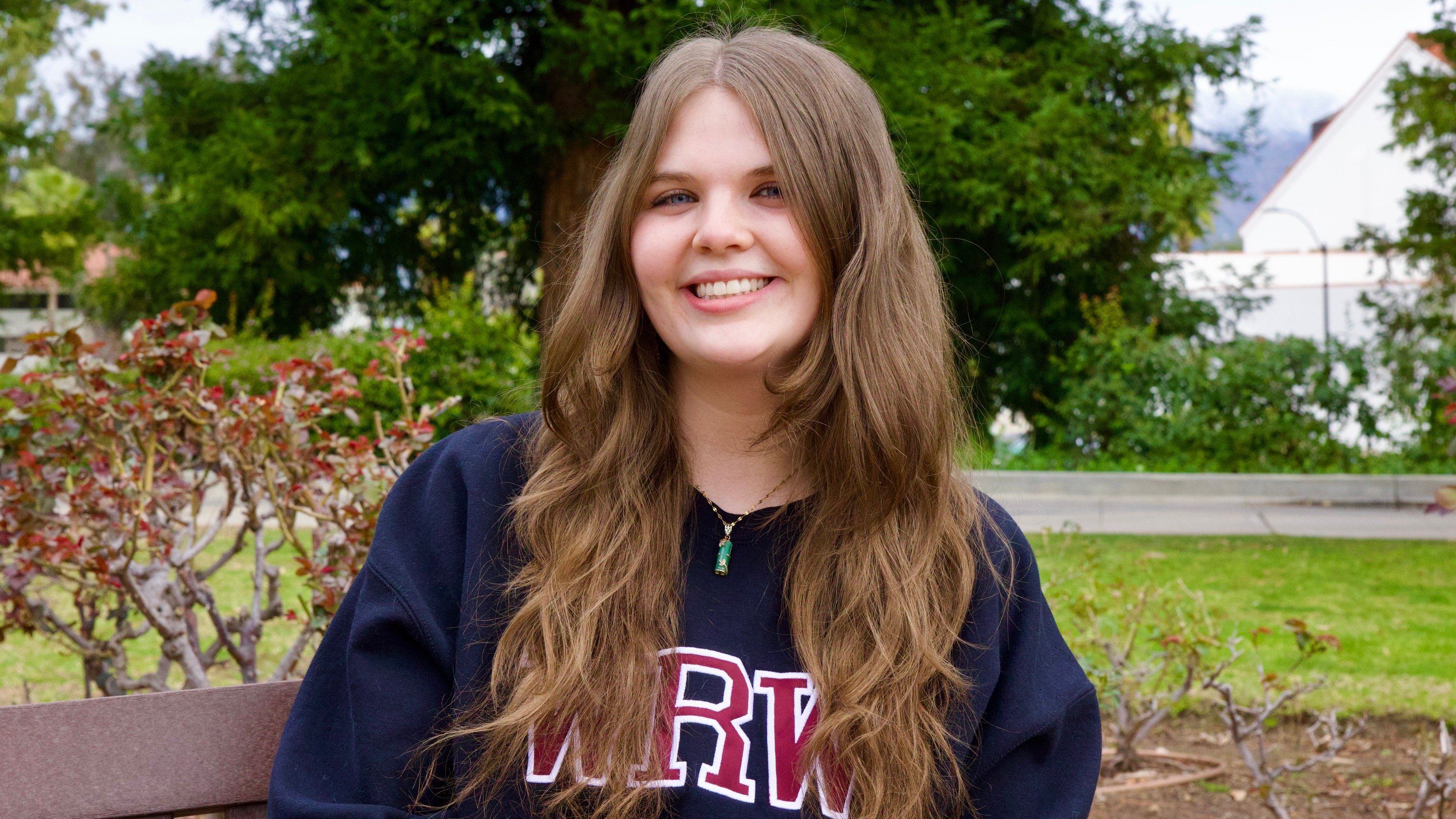 a woman smiling at camera