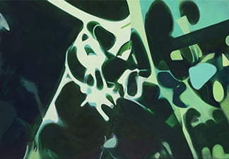 a close-up of a painting