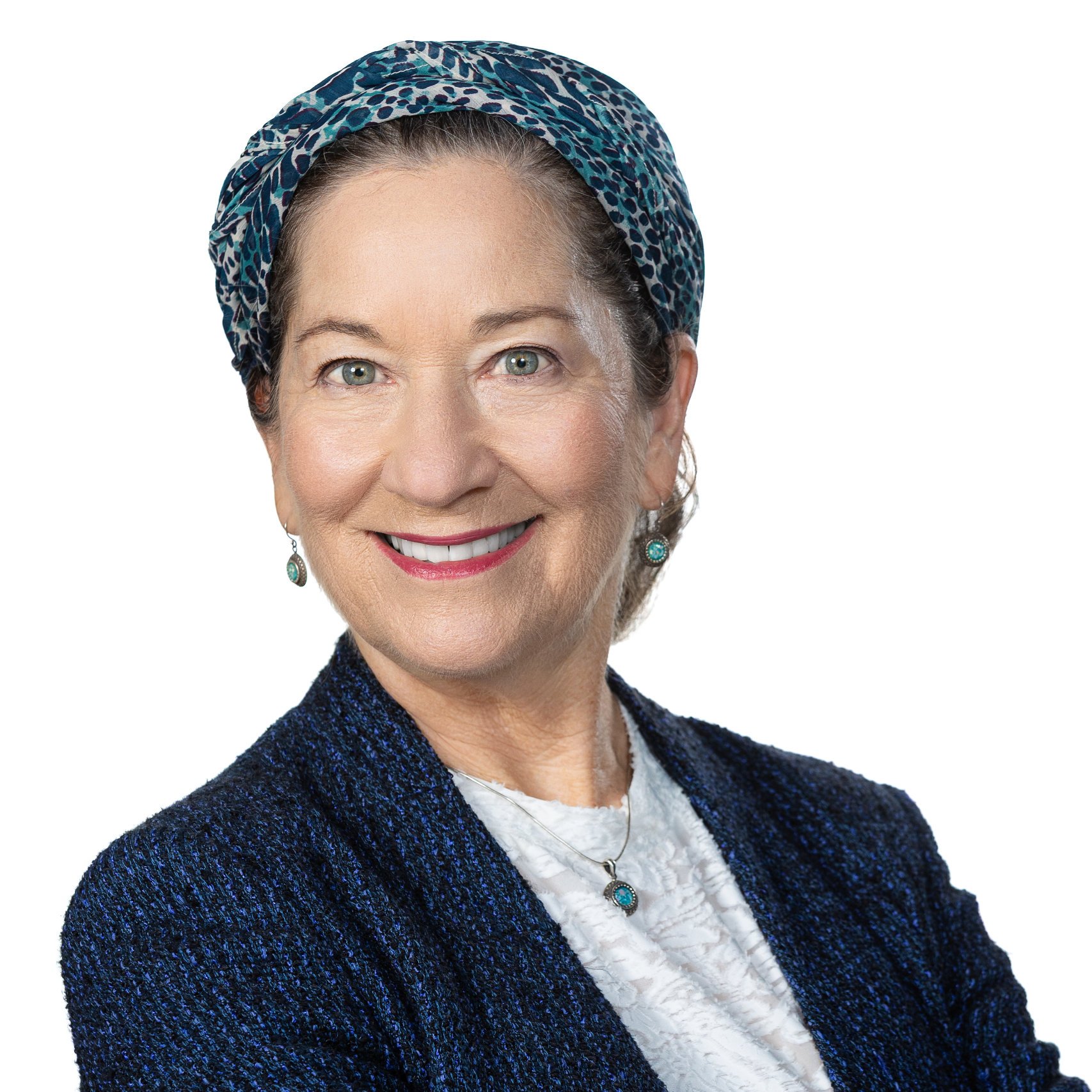 a woman smiling at camera