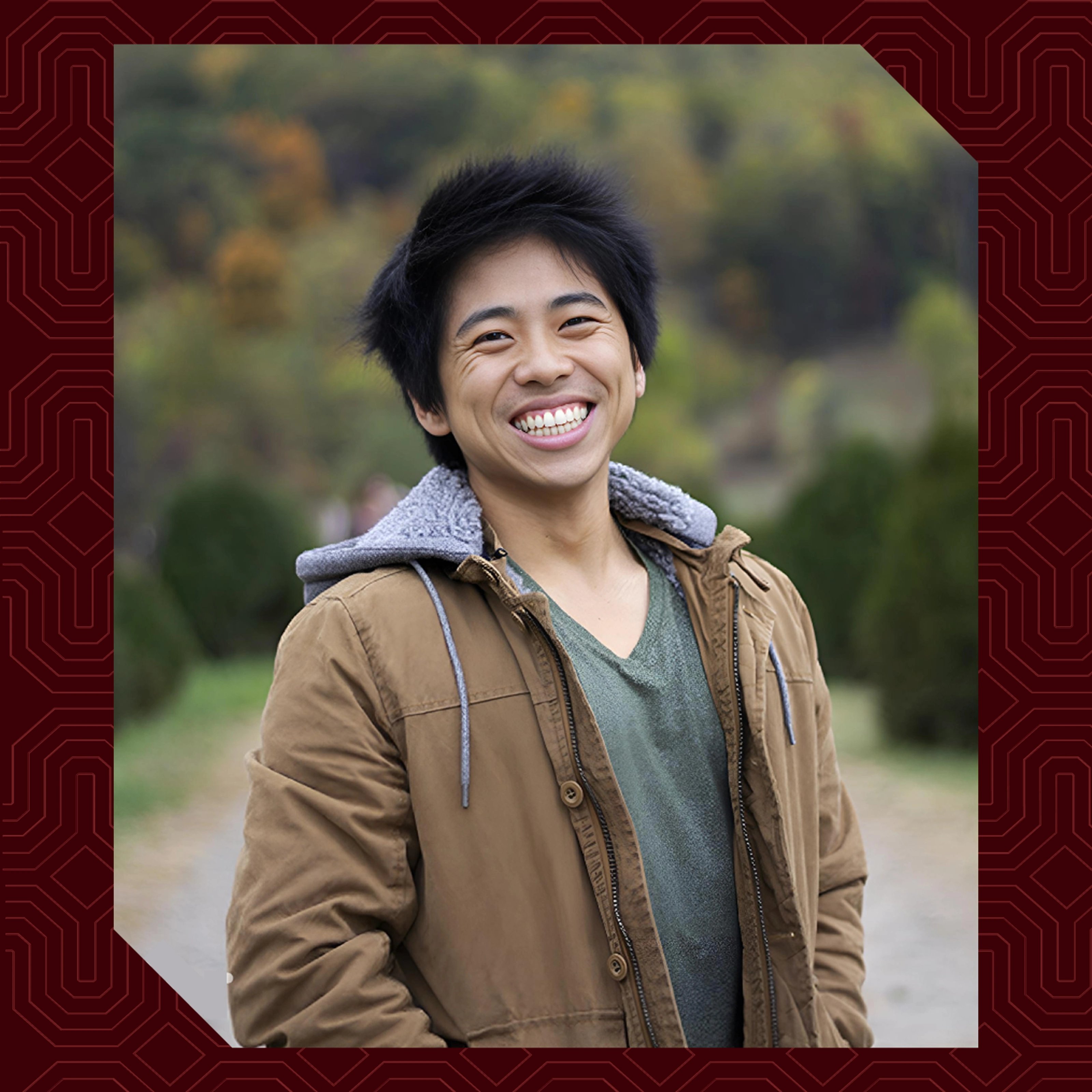 a man smiling at the camera