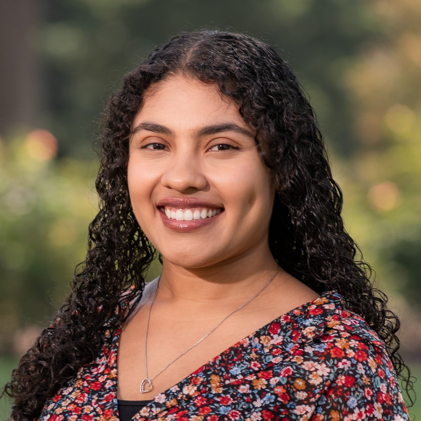 a woman smiling at camera