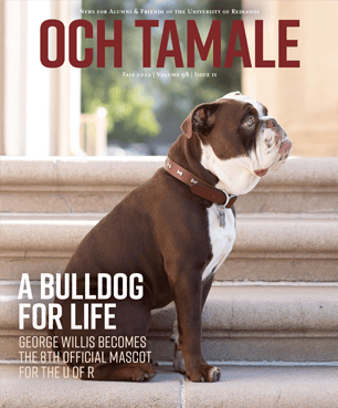 a magazine cover with a dog