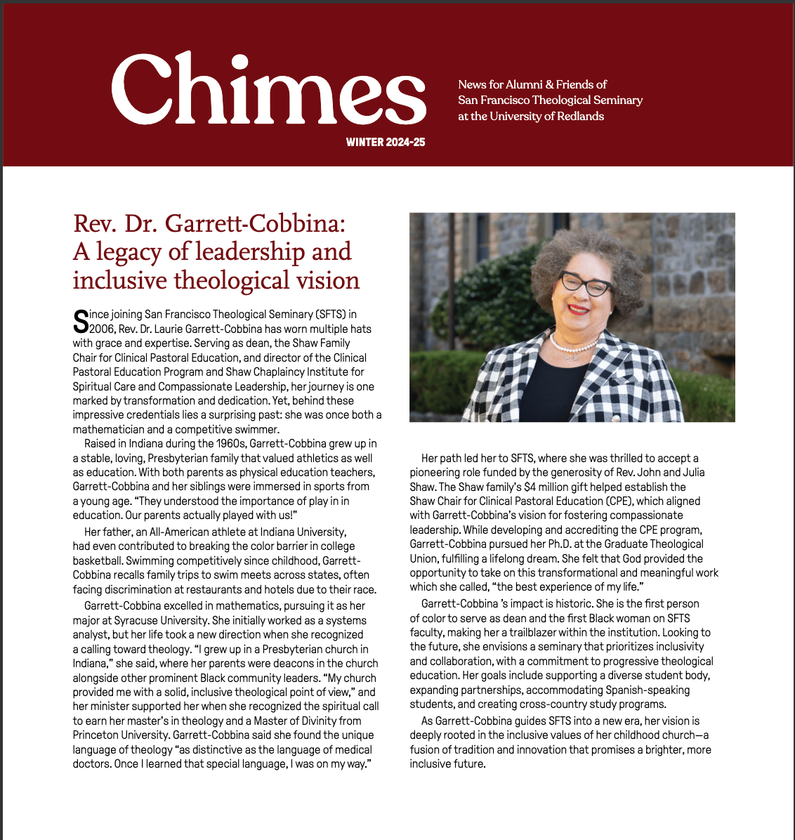 a woman in a newspaper