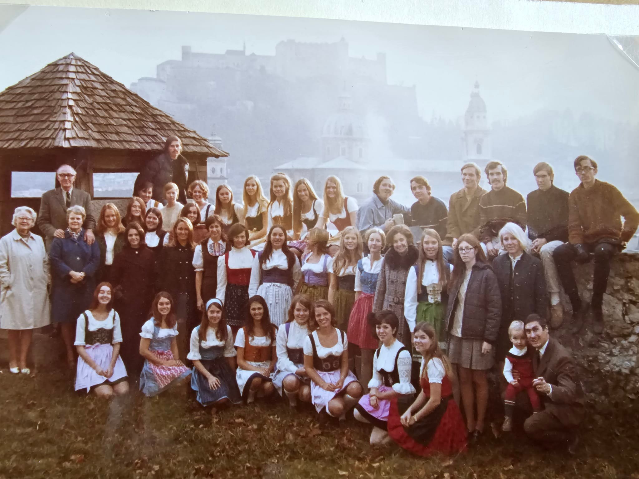 a group of people posing for a photo