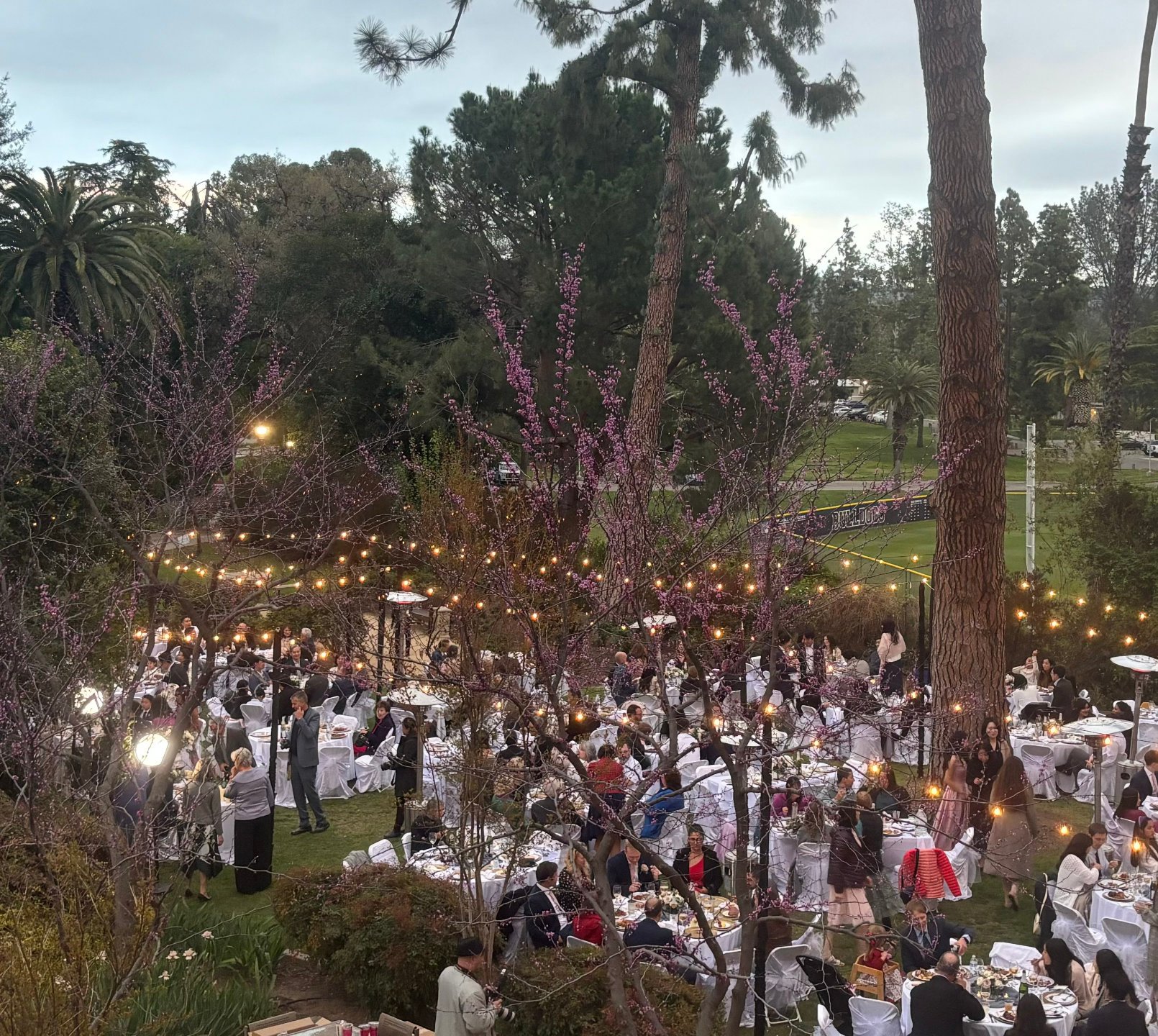 a group of people at a party