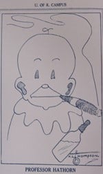 a drawing of a man smoking a cigarette