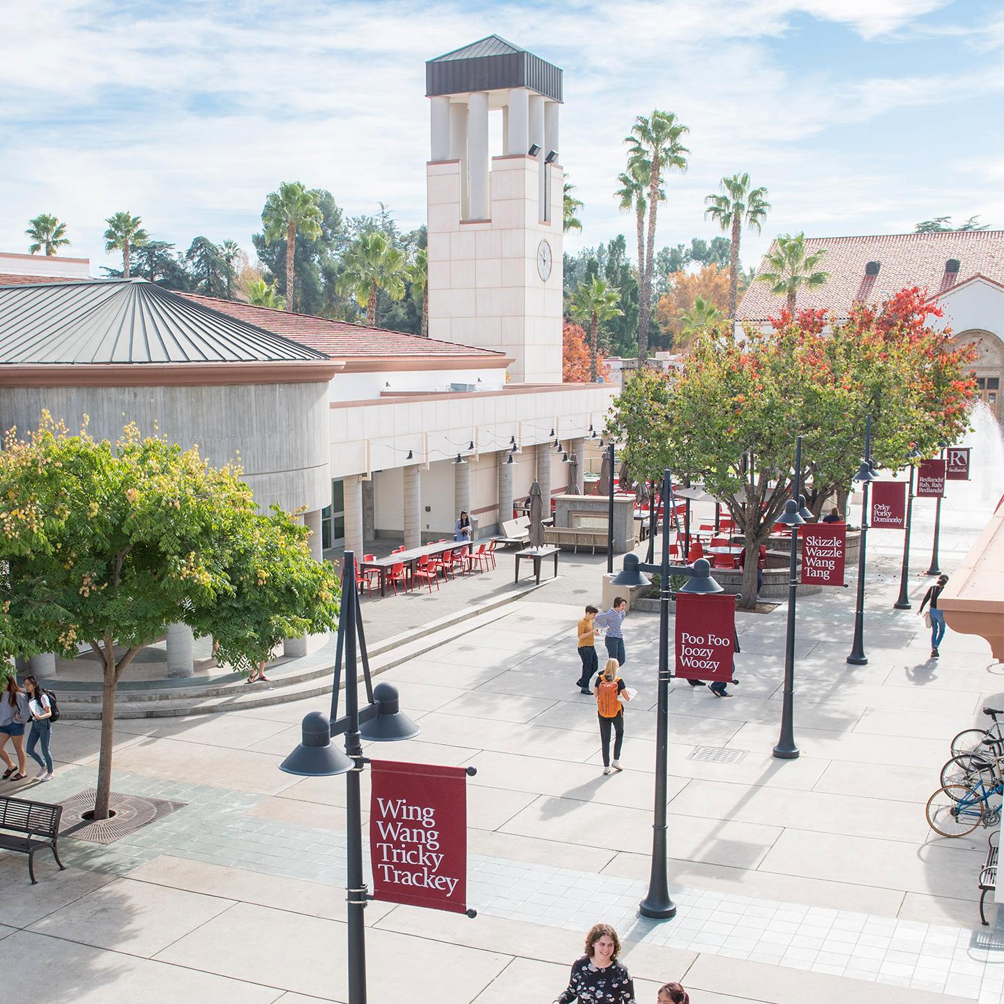 Mutiple media - Hunsaker plaza on Redlands campud