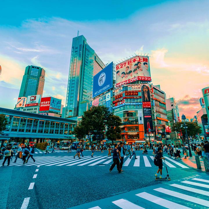 Mutiple media - Shibuya Crossing_Japan2