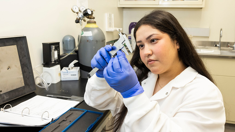 Bio student measuring